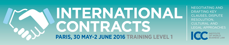 ICC_Institute training on International Contracts 2016